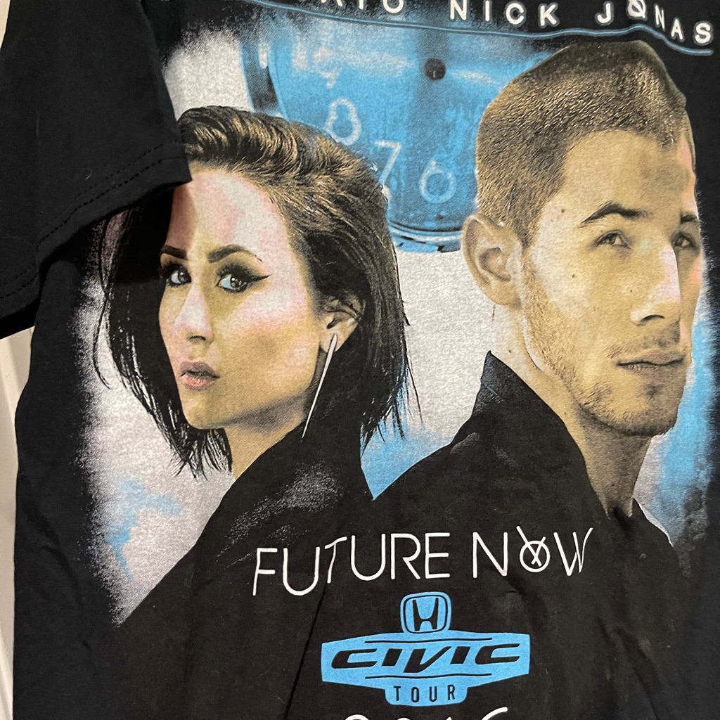 Concert T Shirt-2016 Demi Lovato/Nick Jonas